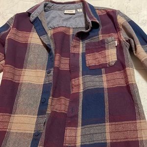 Boys vans medium  Winter plaid